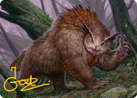 Owlbear Art Card (Gold-Stamped Signature) [Dungeons & Dragons: Adventures in the Forgotten Realms Art Series] | Eastridge Sports Cards & Games
