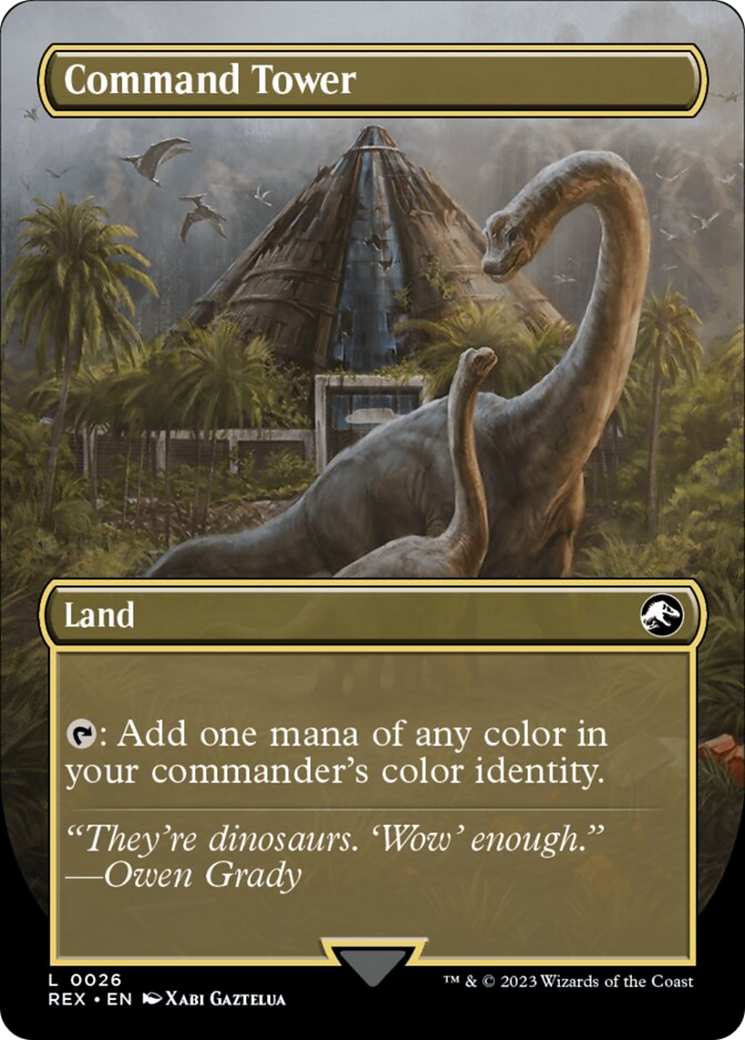 Command Tower // Commander Tower (Borderless) [Jurassic World Collection] | Eastridge Sports Cards & Games