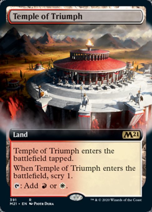 Temple of Triumph (Extended Art) [Core Set 2021] | Eastridge Sports Cards & Games