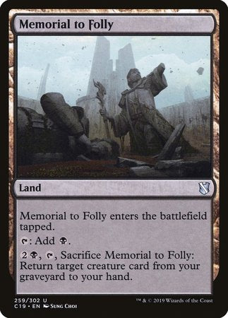 Memorial to Folly [Commander 2019] | Eastridge Sports Cards & Games