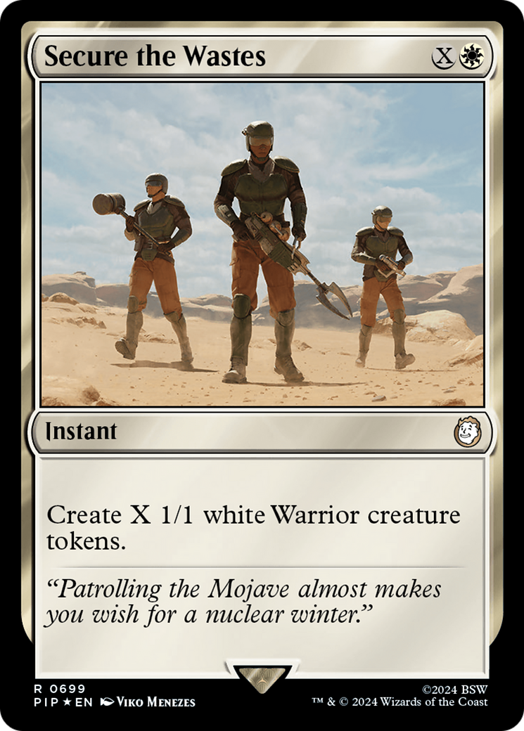 Secure the Wastes (Surge Foil) [Fallout] | Eastridge Sports Cards & Games