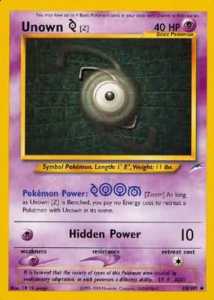 Unown [Z] (60/105) [Neo Destiny Unlimited] | Eastridge Sports Cards & Games