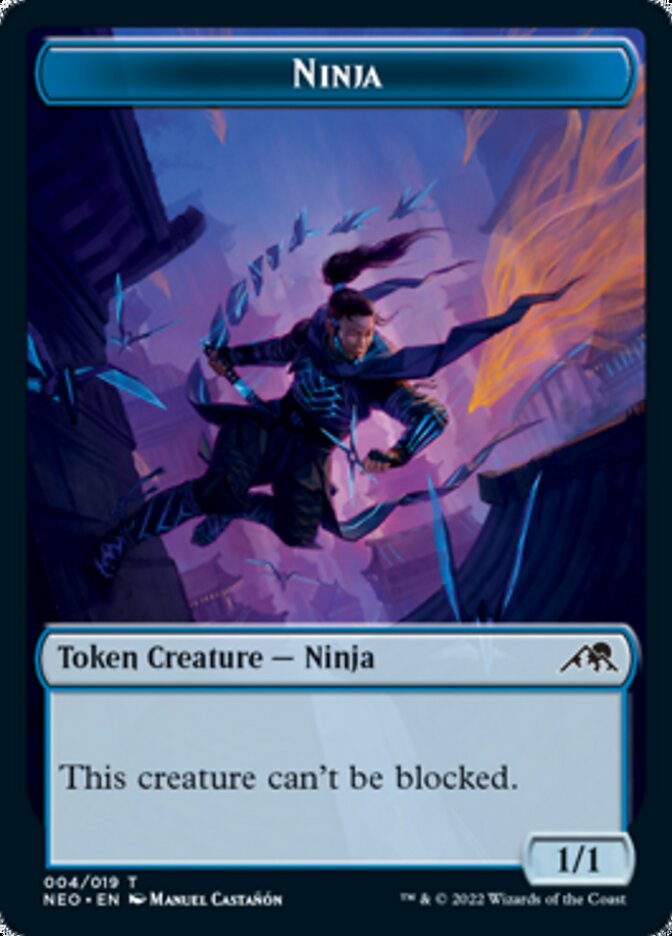 Ninja Token [Kamigawa: Neon Dynasty Tokens] | Eastridge Sports Cards & Games