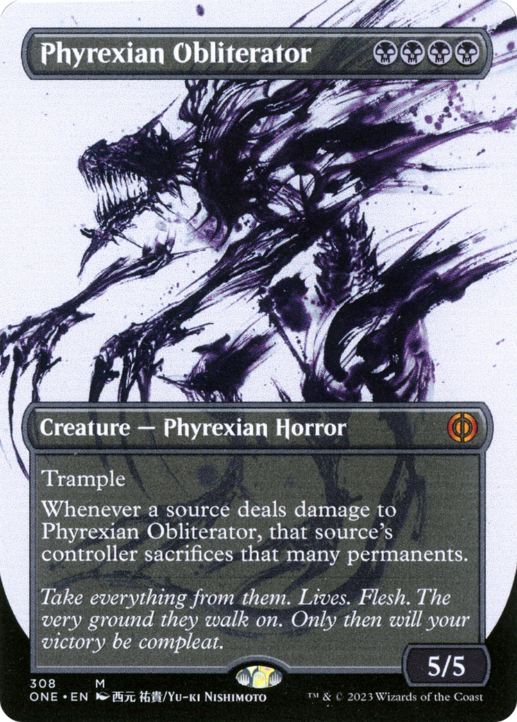 Phyrexian Obliterator (Borderless Ichor) [Phyrexia: All Will Be One] | Eastridge Sports Cards & Games