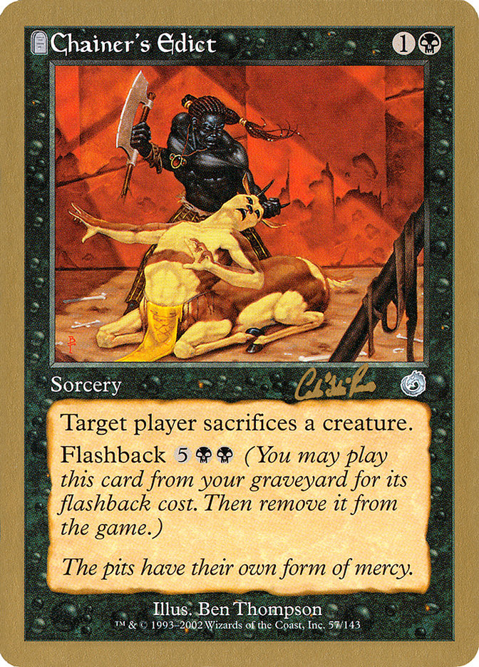 Chainer's Edict (Carlos Romao) [World Championship Decks 2002] | Eastridge Sports Cards & Games