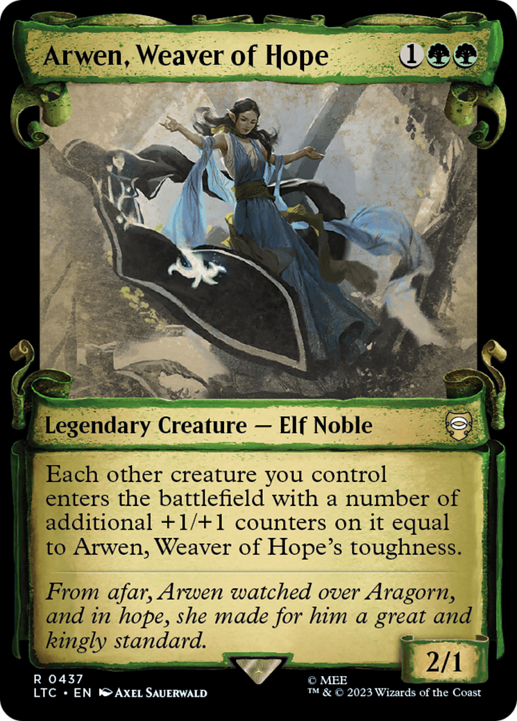 Arwen, Weaver of Hope [The Lord of the Rings: Tales of Middle-Earth Commander Showcase Scrolls] | Eastridge Sports Cards & Games