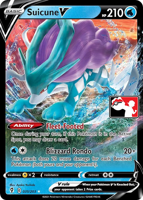 Suicune V (031/203) [Prize Pack Series One] | Eastridge Sports Cards & Games