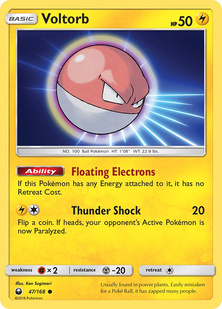 Voltorb (47/168) [Sun & Moon: Celestial Storm] | Eastridge Sports Cards & Games