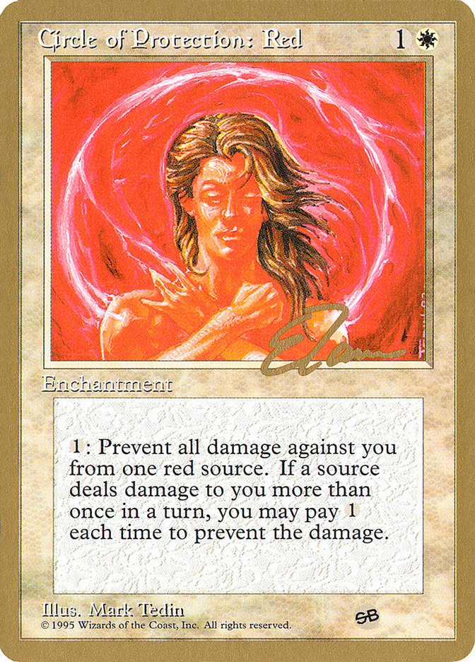 Circle of Protection: Red (Eric Tam) (SB) [Pro Tour Collector Set] | Eastridge Sports Cards & Games