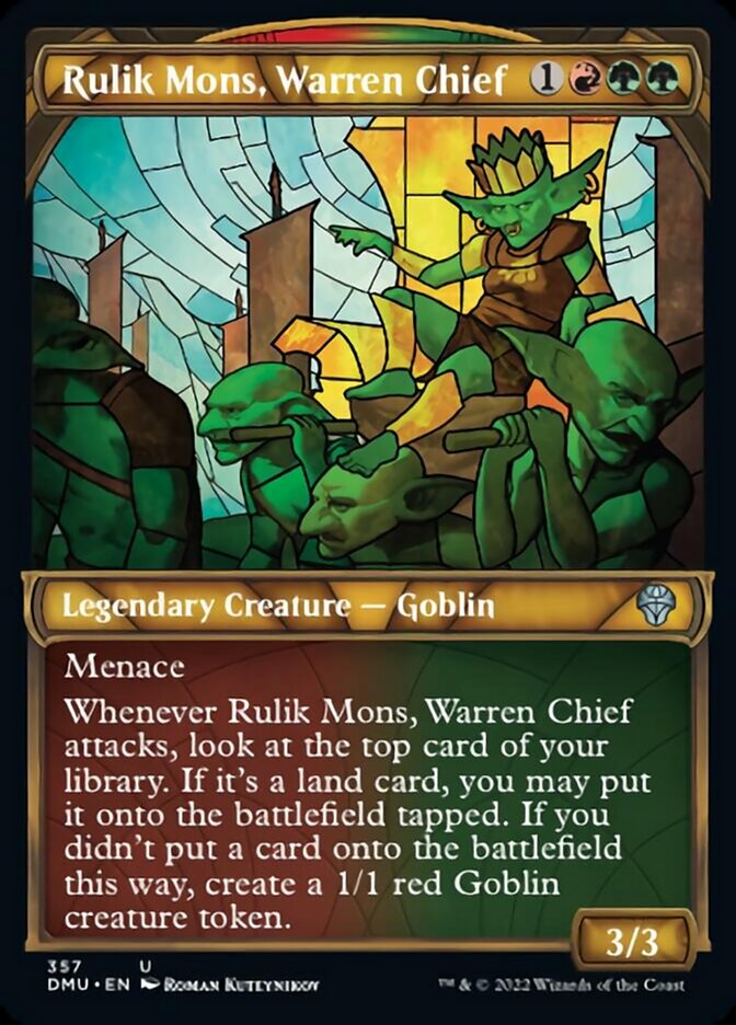 Rulik Mons, Warren Chief (Showcase Textured) [Dominaria United] | Eastridge Sports Cards & Games