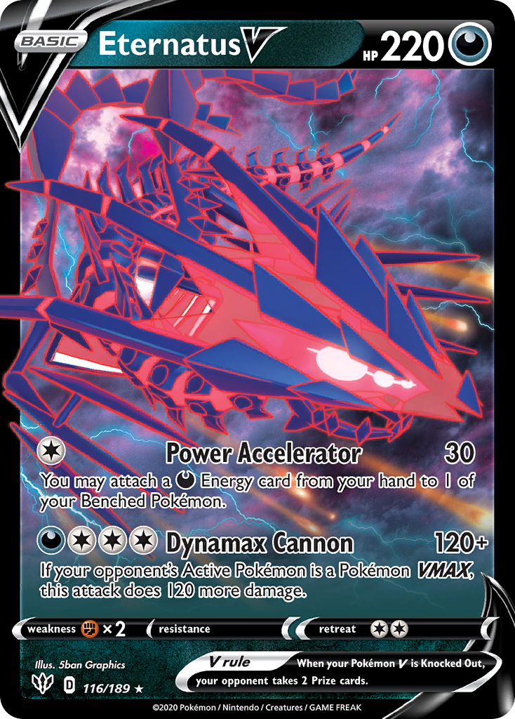 Eternatus V (116/189) (Jumbo Card) [Sword & Shield: Darkness Ablaze] | Eastridge Sports Cards & Games