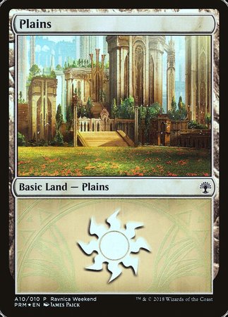 Plains - Selesnya (A10) [GRN Ravnica Weekend] | Eastridge Sports Cards & Games