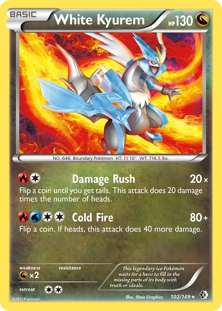 White Kyurem (102/149) (Theme Deck Exclusive) [Black & White: Boundaries Crossed] | Eastridge Sports Cards & Games