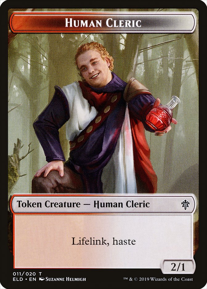 Human Cleric [Throne of Eldraine Tokens] | Eastridge Sports Cards & Games