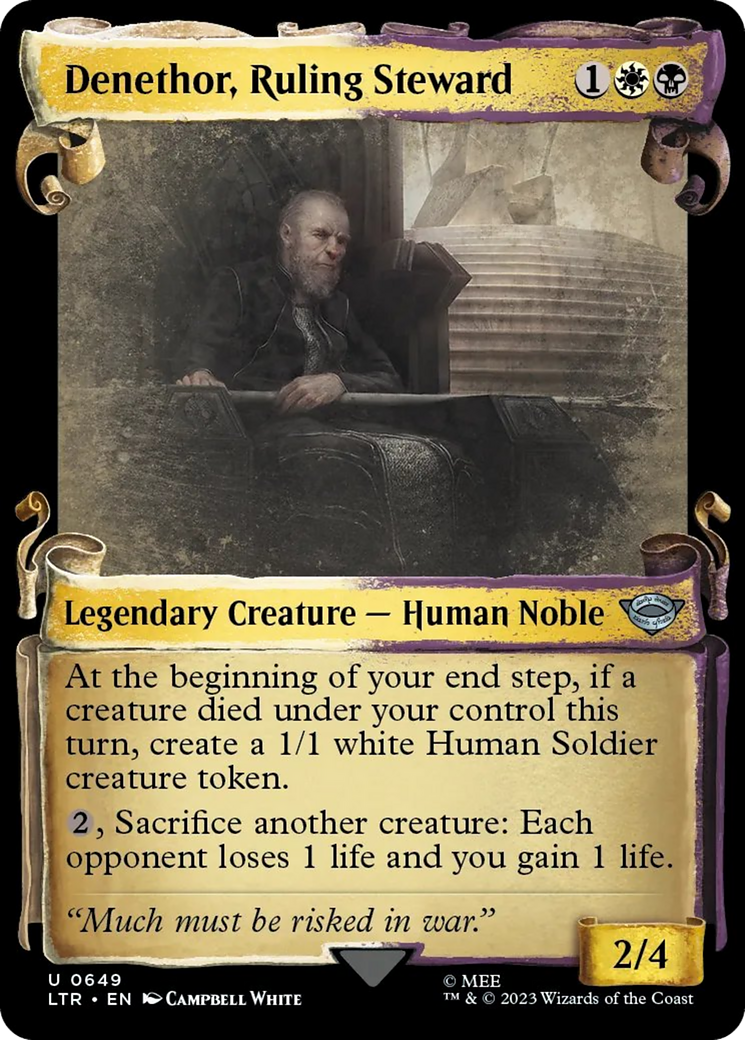 Denethor, Ruling Steward [The Lord of the Rings: Tales of Middle-Earth Showcase Scrolls] | Eastridge Sports Cards & Games