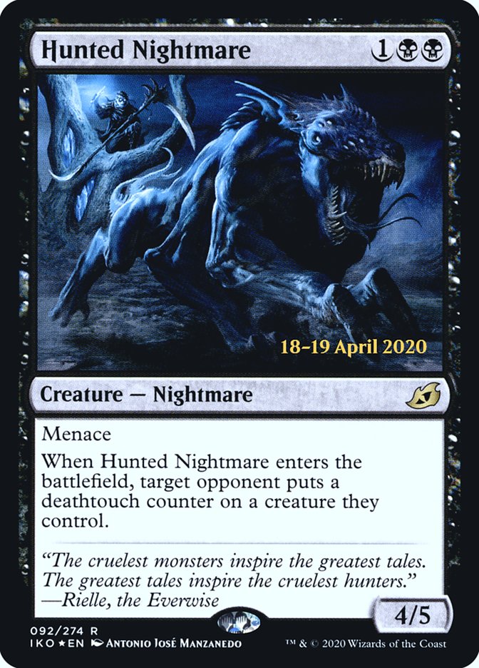 Hunted Nightmare  [Ikoria: Lair of Behemoths Prerelease Promos] | Eastridge Sports Cards & Games