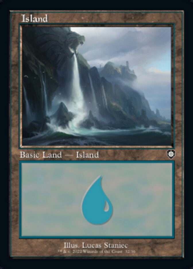 Island (032) (Retro) [The Brothers' War Commander] | Eastridge Sports Cards & Games