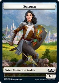 Soldier // Weird Double-sided Token [Core Set 2021 Tokens] | Eastridge Sports Cards & Games