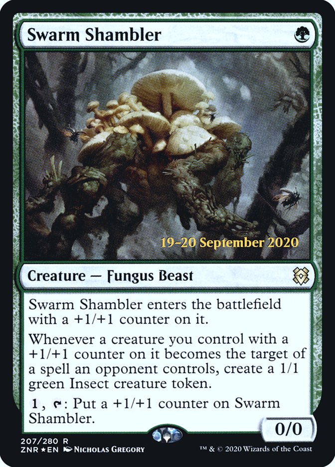 Swarm Shambler  [Zendikar Rising Prerelease Promos] | Eastridge Sports Cards & Games