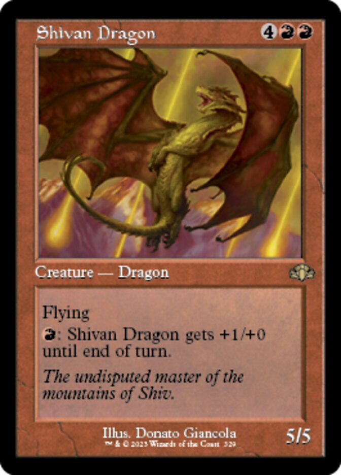 Shivan Dragon (Retro) [Dominaria Remastered] | Eastridge Sports Cards & Games