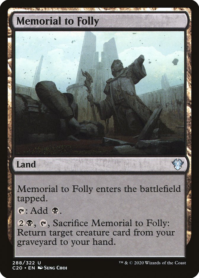 Memorial to Folly [Commander 2020] | Eastridge Sports Cards & Games