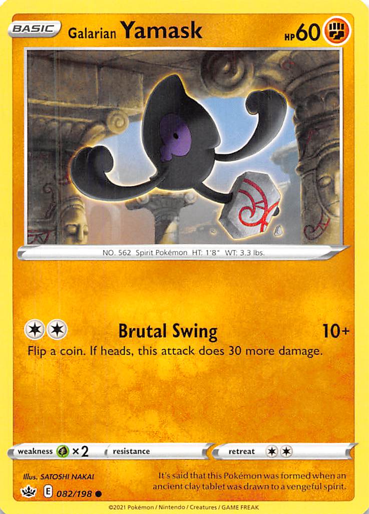 Galarian Yamask (082/198) [Sword & Shield: Chilling Reign] | Eastridge Sports Cards & Games