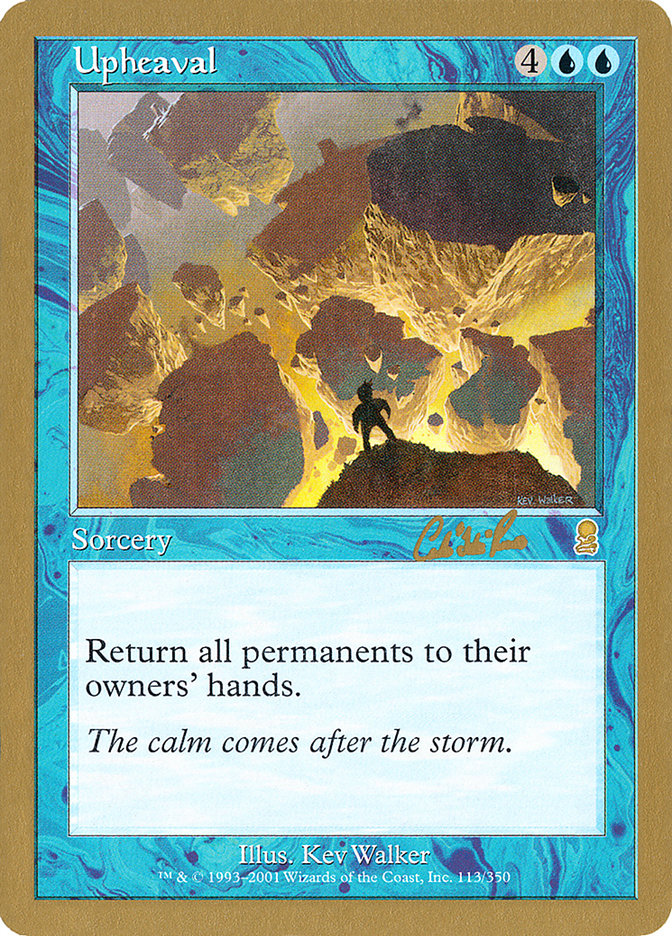 Upheaval (Carlos Romao) [World Championship Decks 2002] | Eastridge Sports Cards & Games