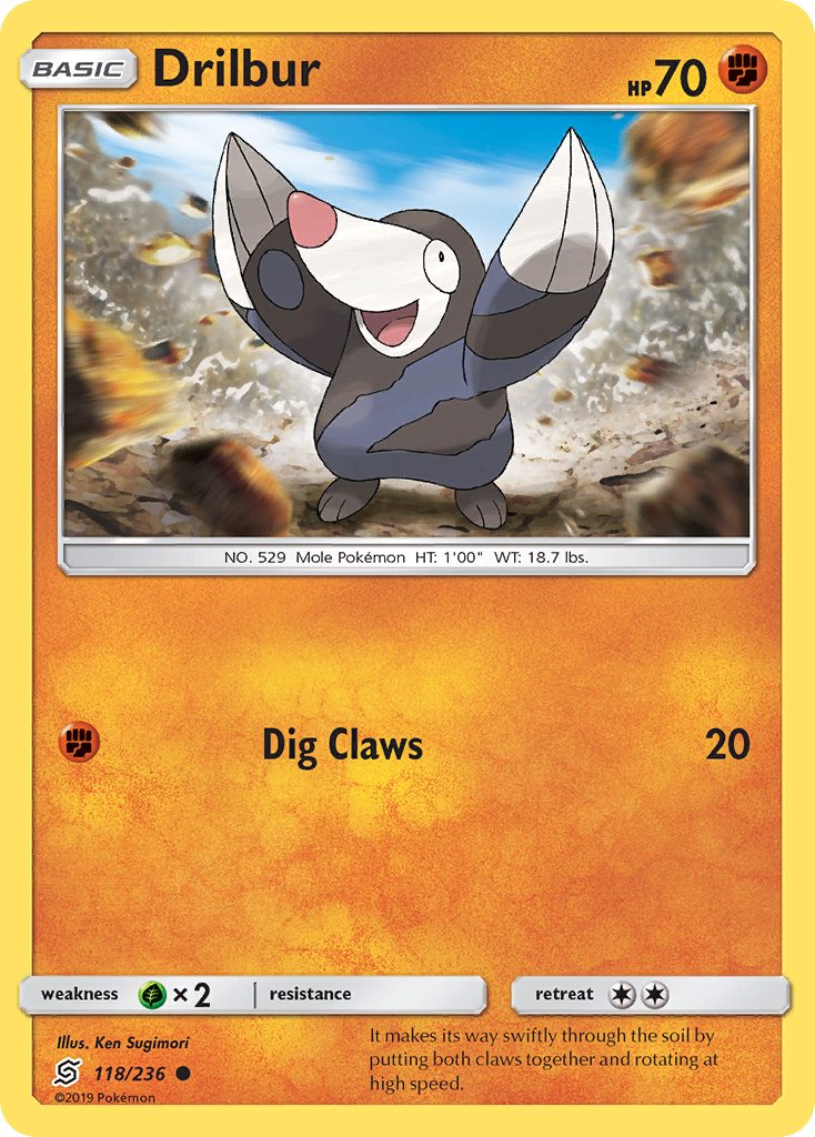 Drilbur (118/236) [Sun & Moon: Unified Minds] | Eastridge Sports Cards & Games