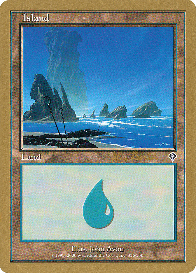 Island (ab336a) (Alex Borteh) [World Championship Decks 2001] | Eastridge Sports Cards & Games