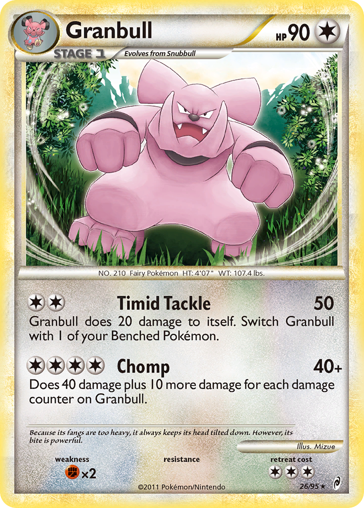 Granbull (26/95) [HeartGold & SoulSilver: Call of Legends] | Eastridge Sports Cards & Games
