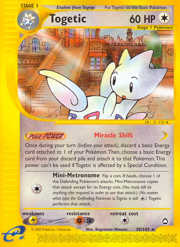 Togetic (39/147) [Aquapolis] | Eastridge Sports Cards & Games