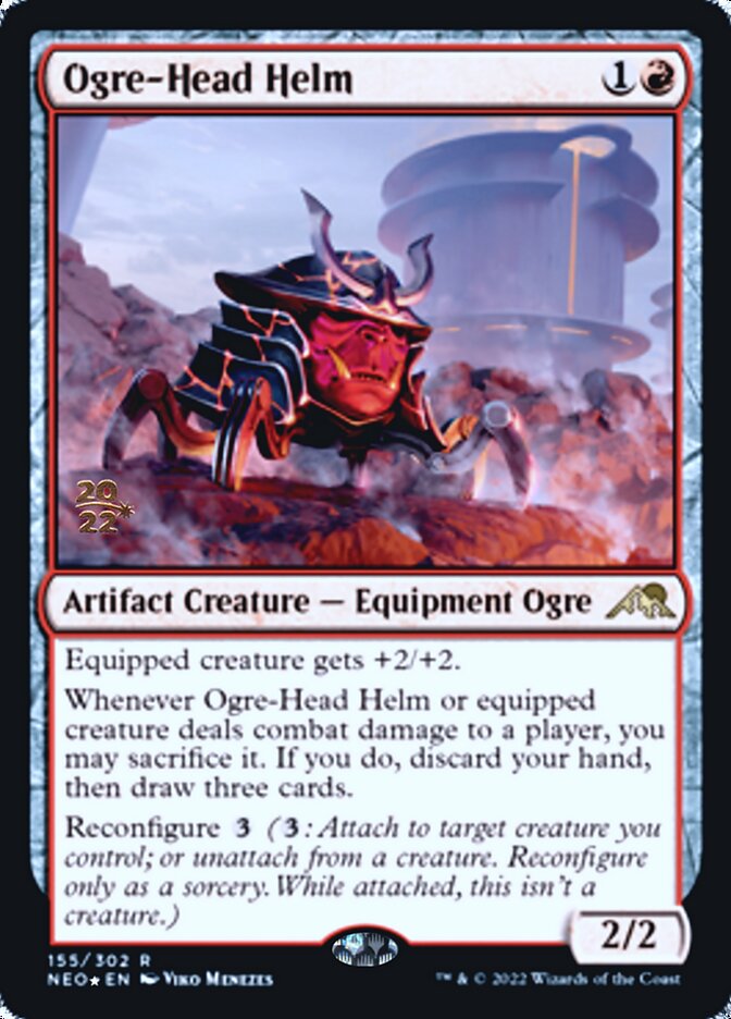 Ogre-Head Helm [Kamigawa: Neon Dynasty Prerelease Promos] | Eastridge Sports Cards & Games