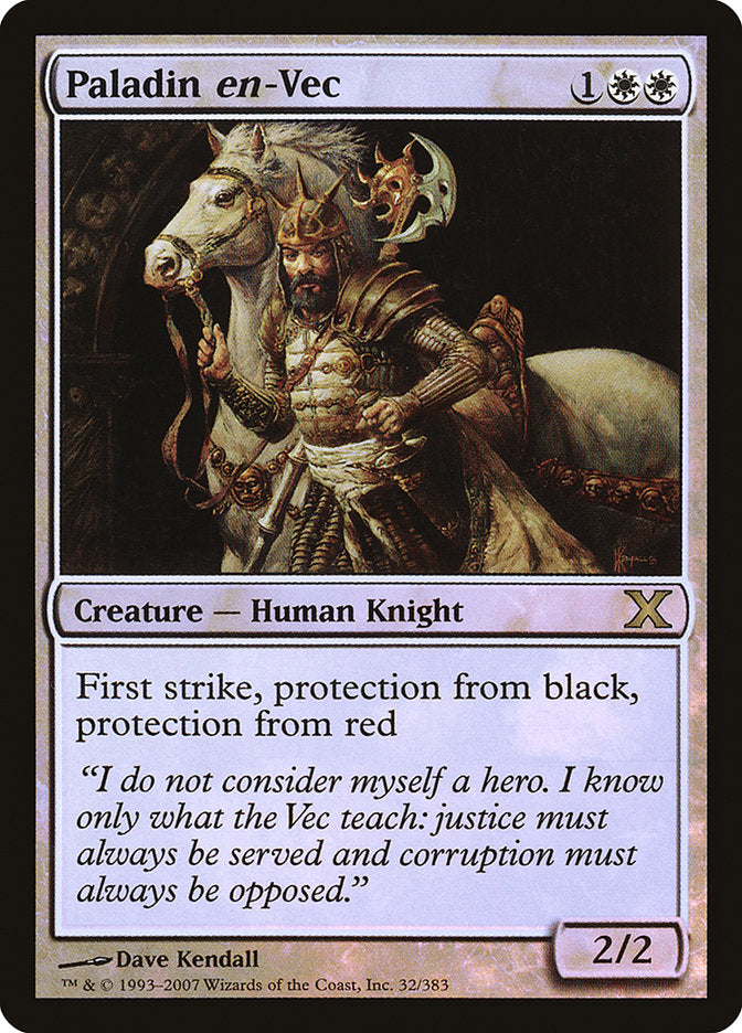Paladin en-Vec (Premium Foil) [Tenth Edition] | Eastridge Sports Cards & Games