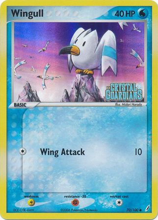 Wingull (70/100) (Stamped) [EX: Crystal Guardians] | Eastridge Sports Cards & Games