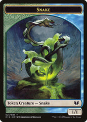 Snake (021) // Saproling Double-Sided Token [Commander 2015 Tokens] | Eastridge Sports Cards & Games
