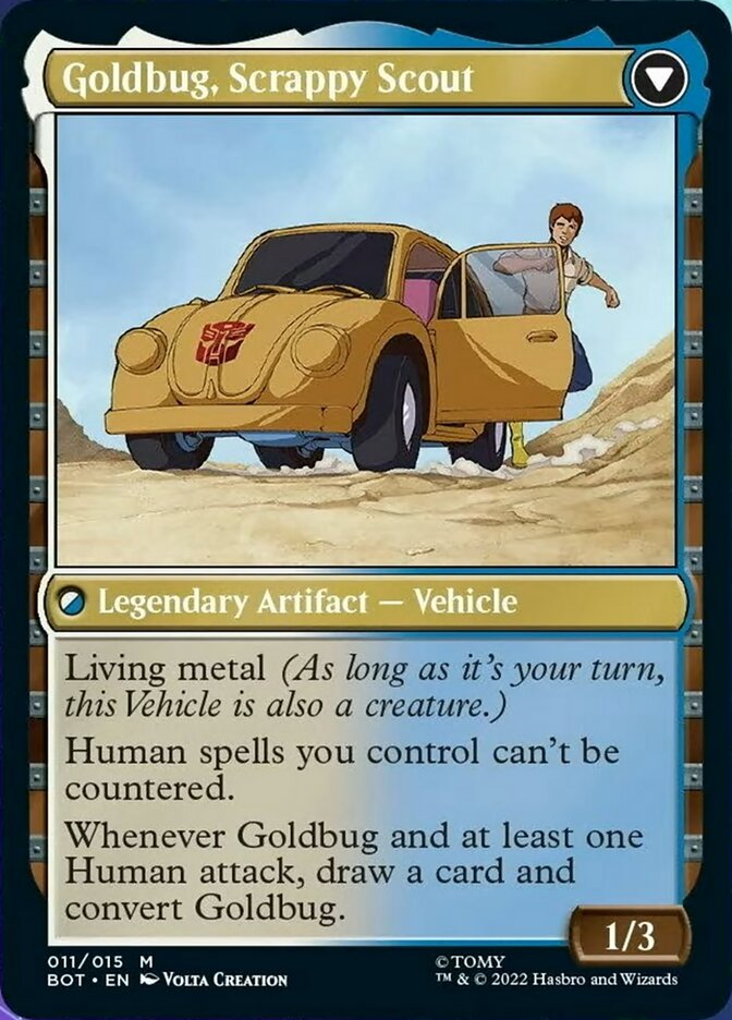 Goldbug, Humanity's Ally // Goldbug, Scrappy Scout [Universes Beyond: Transformers] | Eastridge Sports Cards & Games