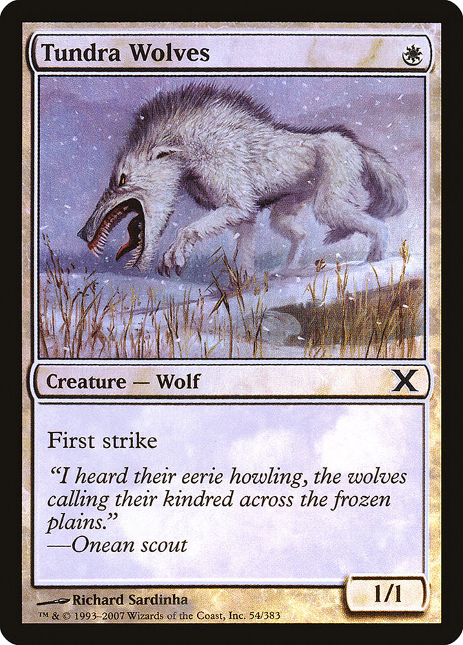 Tundra Wolves (Premium Foil) [Tenth Edition] | Eastridge Sports Cards & Games
