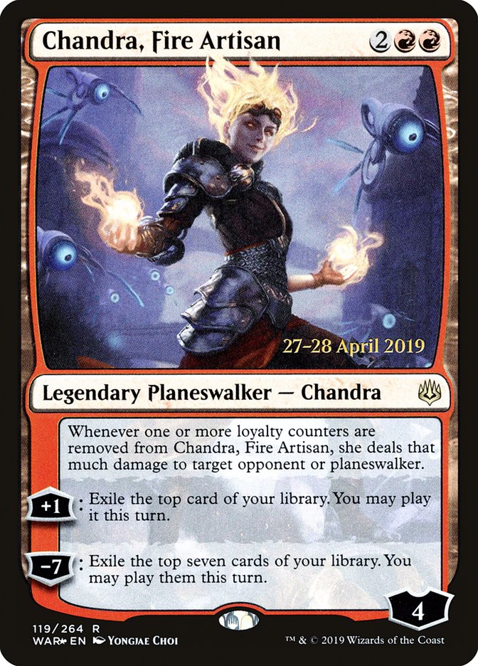 Chandra, Fire Artisan  [War of the Spark Prerelease Promos] | Eastridge Sports Cards & Games