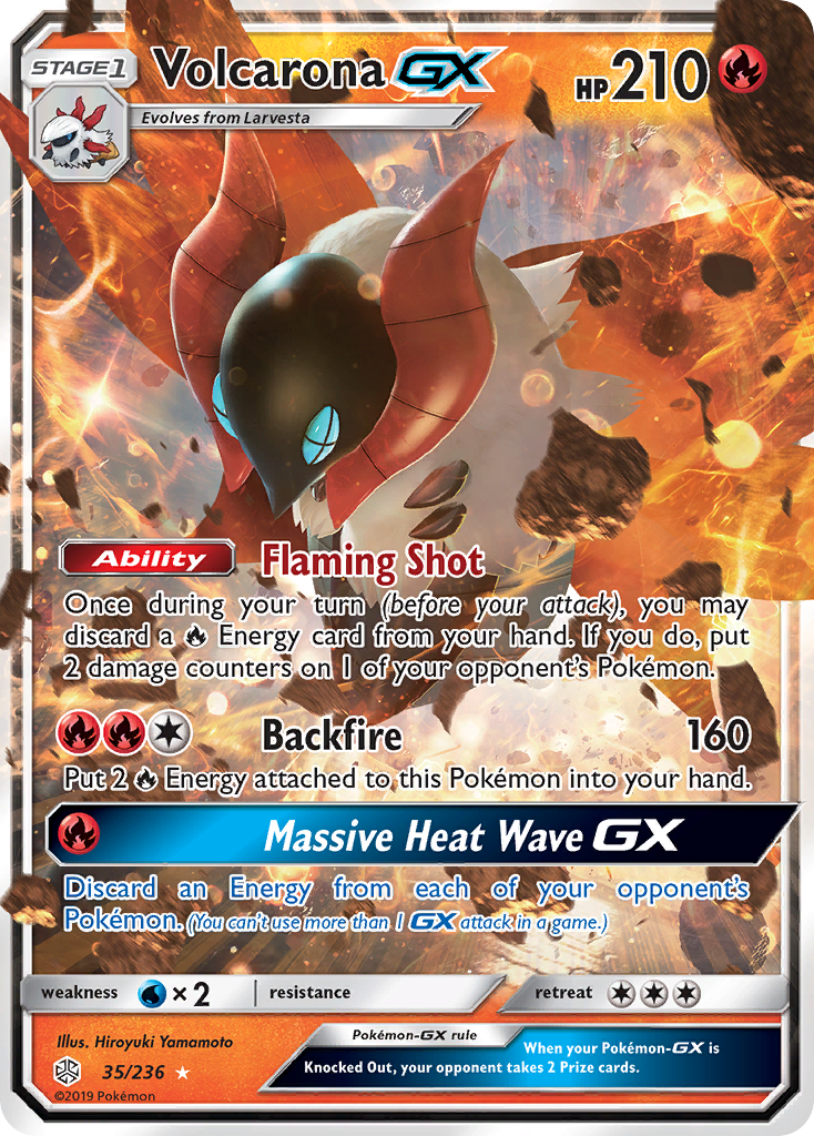 Volcarona GX (35/236) [Sun & Moon: Cosmic Eclipse] | Eastridge Sports Cards & Games