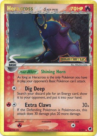 Heracross (3/101) (Delta Species) (Stamped) [EX: Dragon Frontiers] | Eastridge Sports Cards & Games