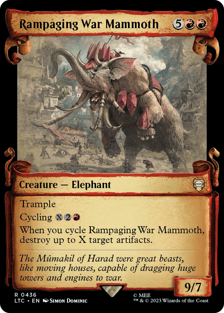 Rampaging War Mammoth [The Lord of the Rings: Tales of Middle-Earth Commander Showcase Scrolls] | Eastridge Sports Cards & Games