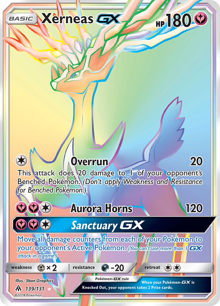 Xerneas GX (139/131) [Sun & Moon: Forbidden Light] | Eastridge Sports Cards & Games