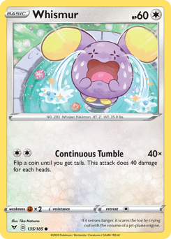 Whismur (135/185) [Sword & Shield: Vivid Voltage] | Eastridge Sports Cards & Games