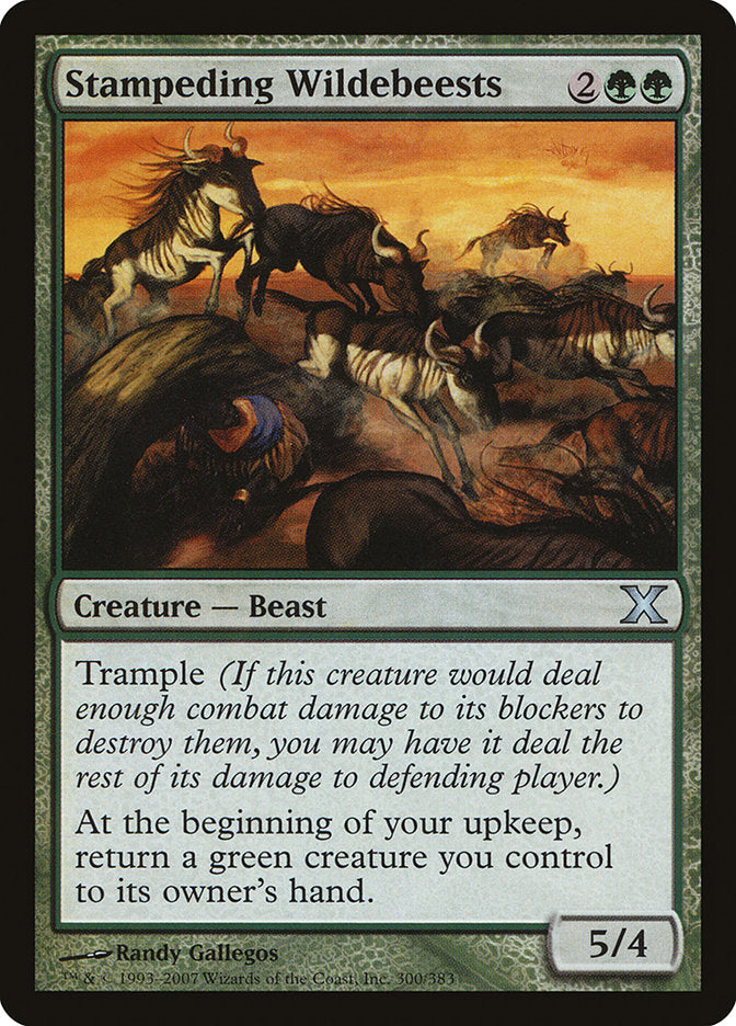 Stampeding Wildebeests [Tenth Edition] | Eastridge Sports Cards & Games