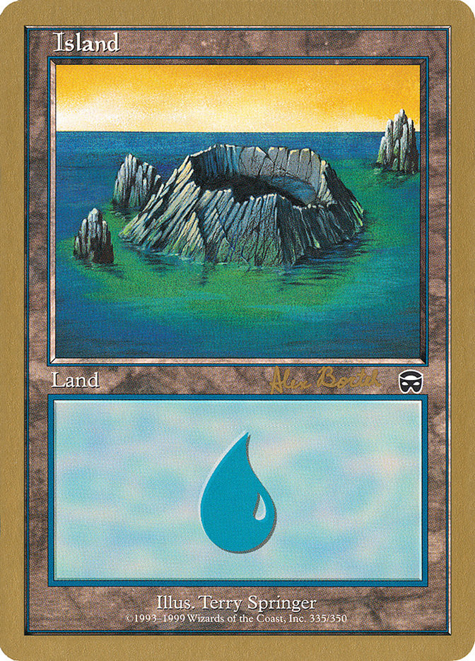 Island (ab335) (Alex Borteh) [World Championship Decks 2001] | Eastridge Sports Cards & Games