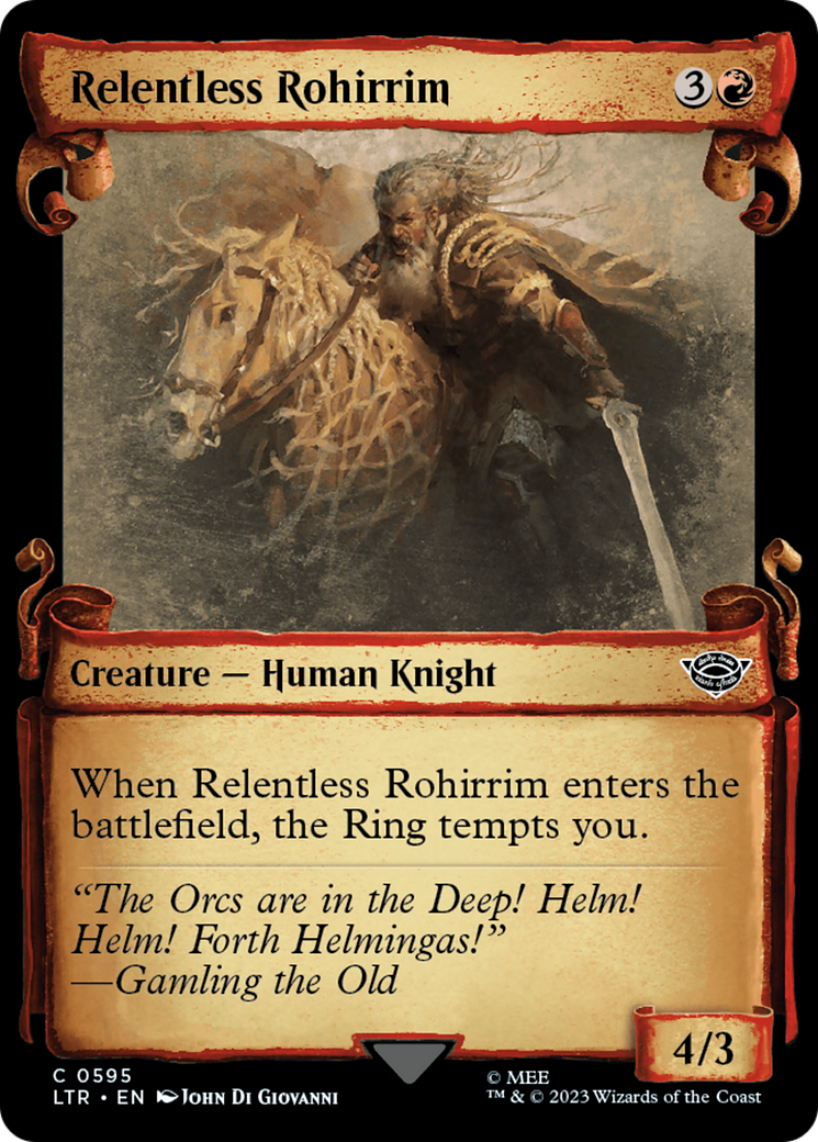 Relentless Rohirrim [The Lord of the Rings: Tales of Middle-Earth Showcase Scrolls] | Eastridge Sports Cards & Games