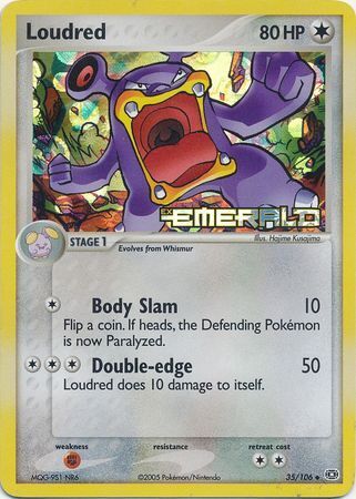 Loudred (35/106) (Stamped) [EX: Emerald] | Eastridge Sports Cards & Games