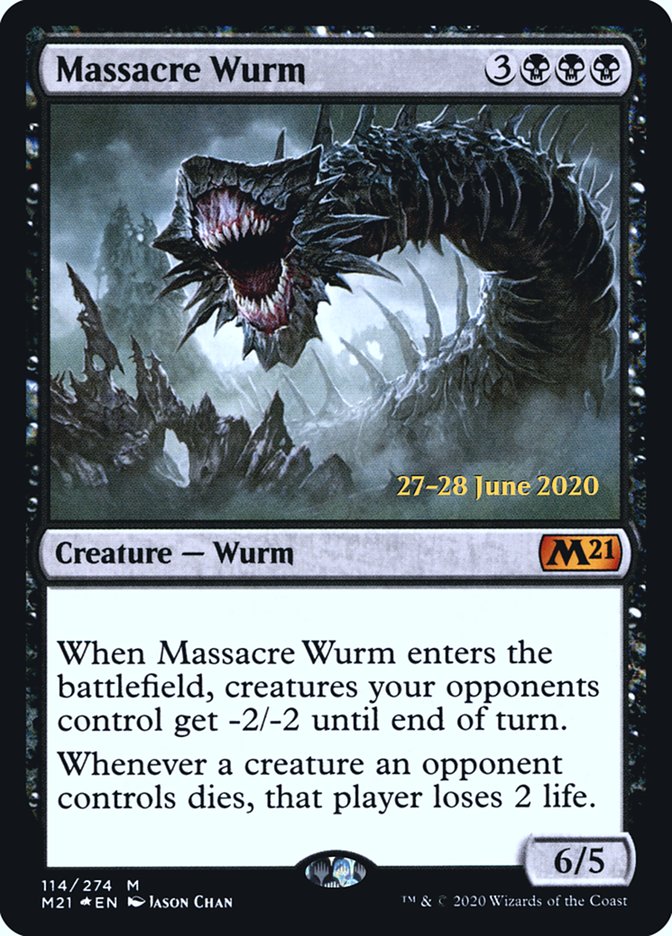 Massacre Wurm  [Core Set 2021 Prerelease Promos] | Eastridge Sports Cards & Games