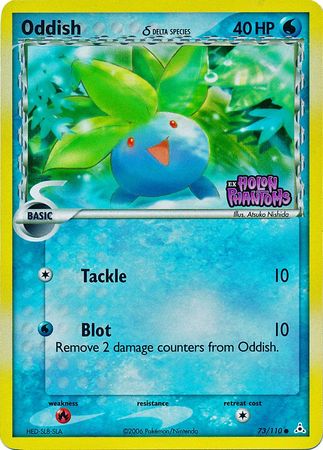 Oddish (73/110) (Delta Species) (Stamped) [EX: Holon Phantoms] | Eastridge Sports Cards & Games