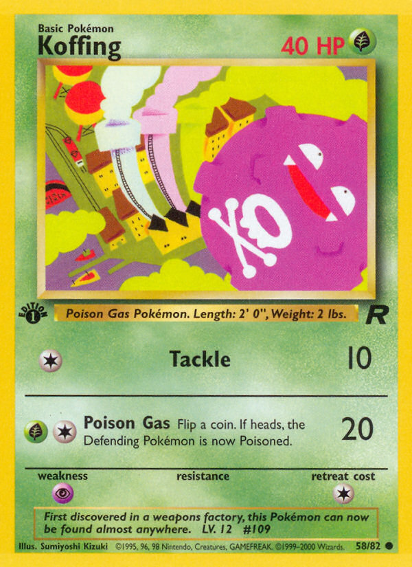 Koffing (58/82) [Team Rocket 1st Edition] | Eastridge Sports Cards & Games